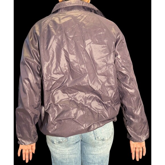 Vintage Changing Scene Jacket Women's Lilac WindBreaker Button Up 80s Pockets - Picture 3 of 10
